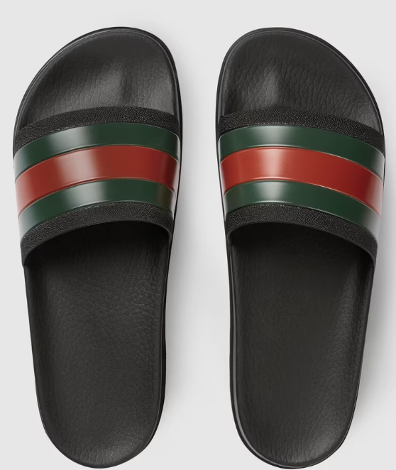 Gucci Men Designer Rubber Sandals