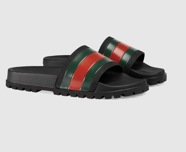 Gucci Men Designer Rubber Sandals