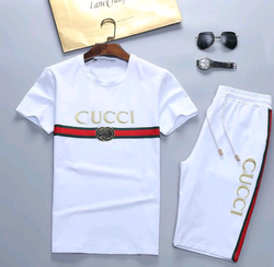 Gucci Luxury Men Jogger Track Suit Short Set Pink,White & North face Green