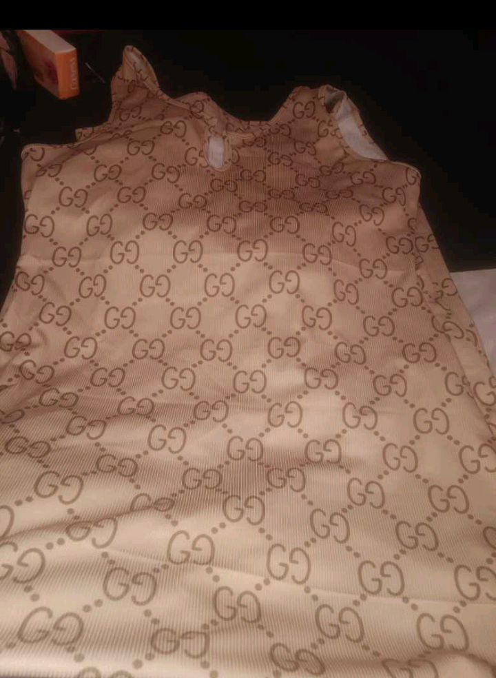 Women's Gucci Sleeveless V Neck Sexy Luxury Sun Beach Dress