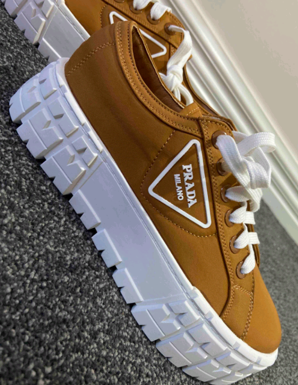 Gabardine Classic Iconic Thick Soles Prada Sneakers