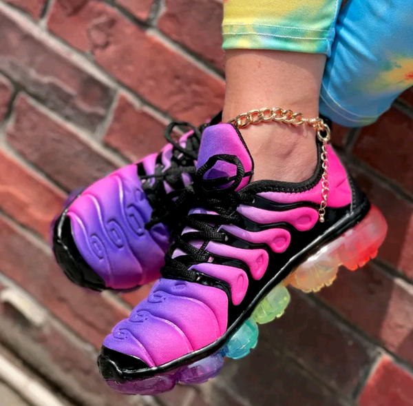 Vapormax Outdoor Sports Shoes Multicolor Leisure Comfortable Lace Up