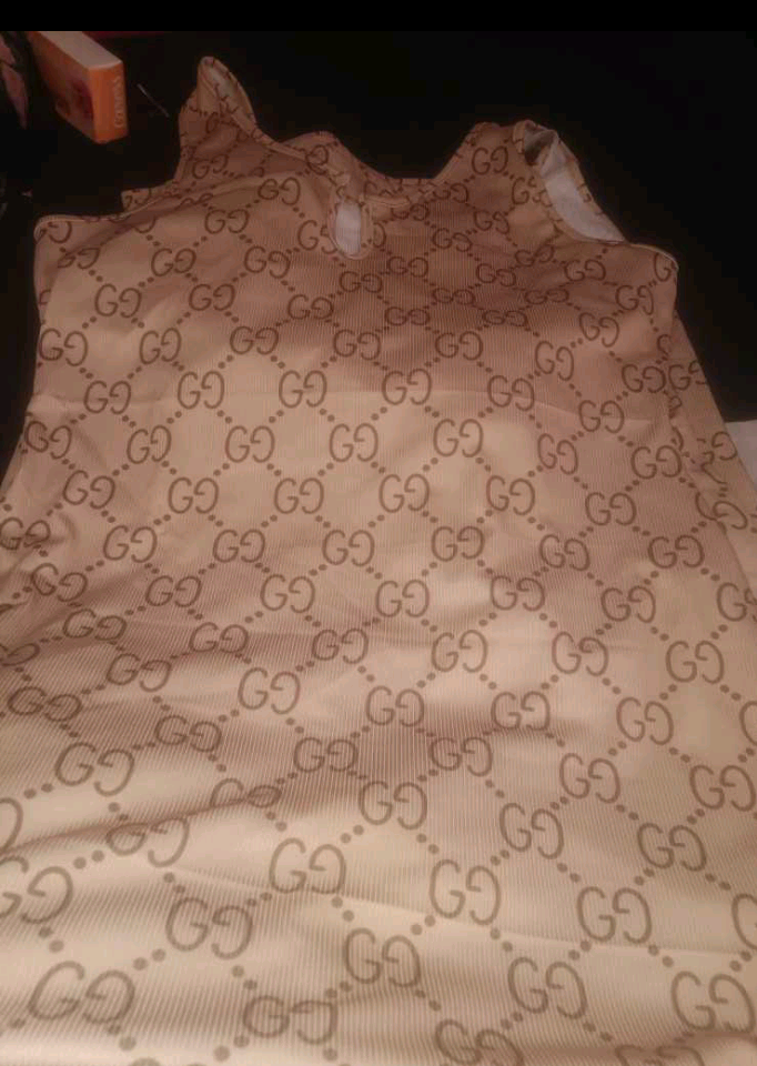 Women's Gucci Sleeveless V Neck Sexy Luxury Sun Beach Dress
