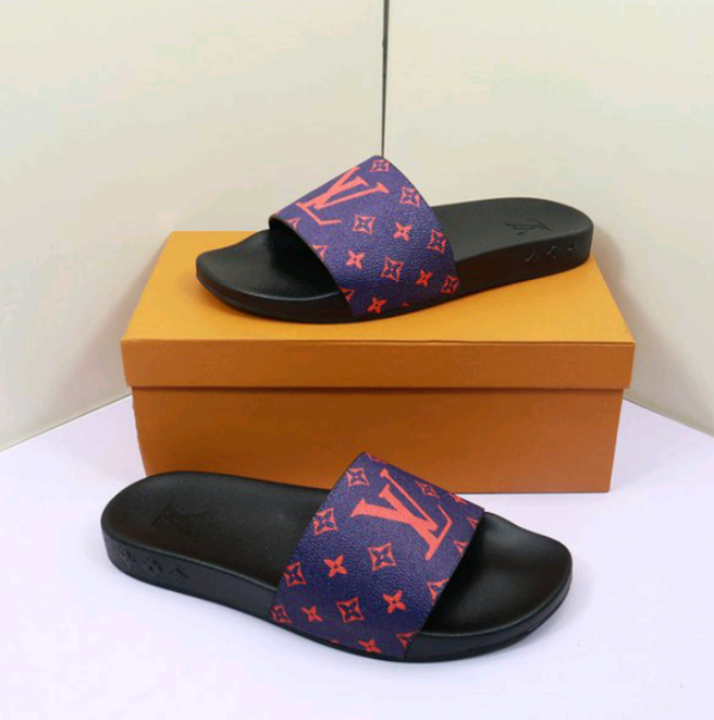 Louis Vuitton Summer Luxury Beach Big Head Flops
