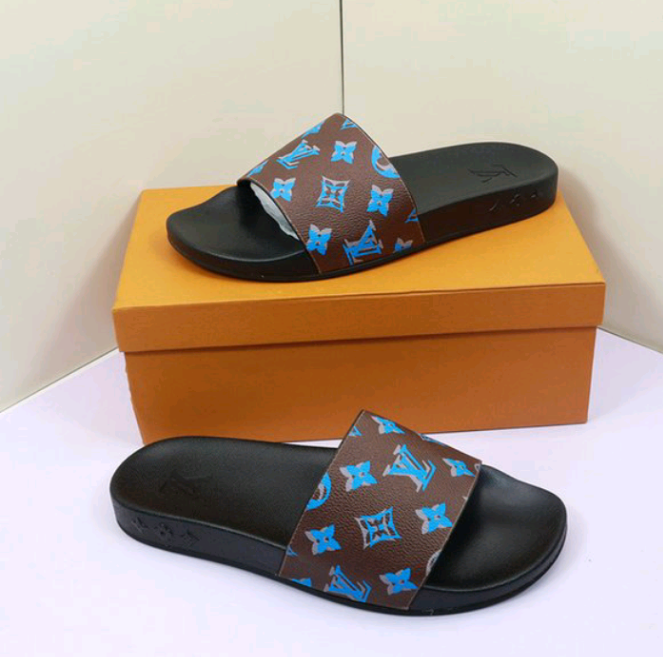 Louis Vuitton Summer Luxury Beach Big Head Flops