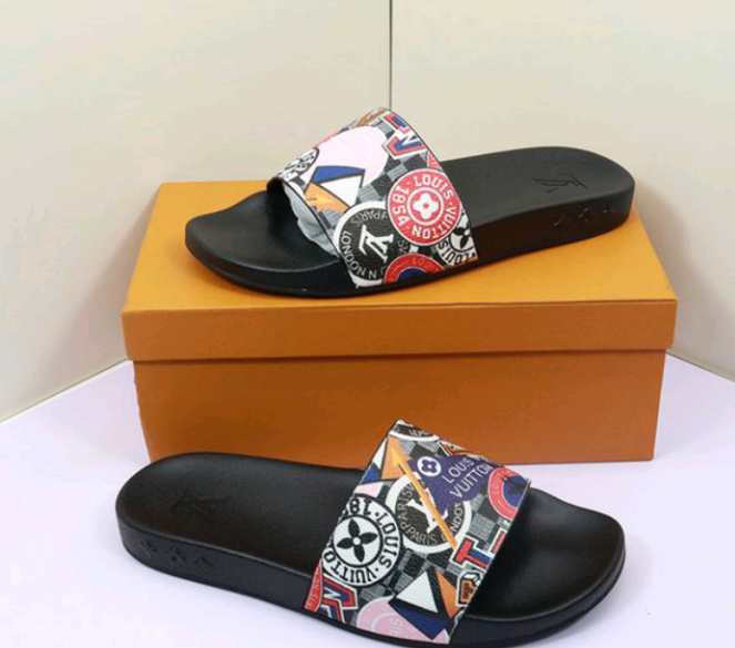 Louis Vuitton Summer Luxury Beach Big Head Flops