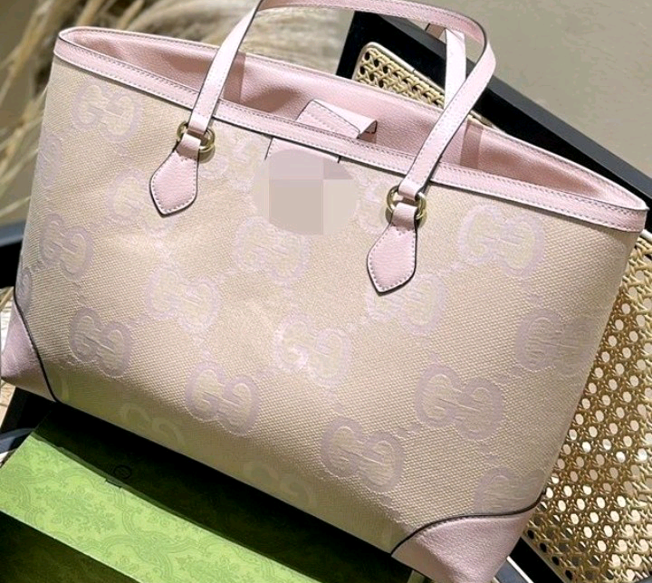 GUCCI Summer Beach Tote Large Logo Handbag