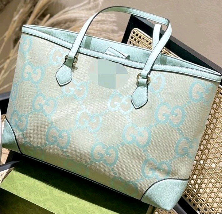 GUCCI Summer Beach Tote Large Logo Handbag