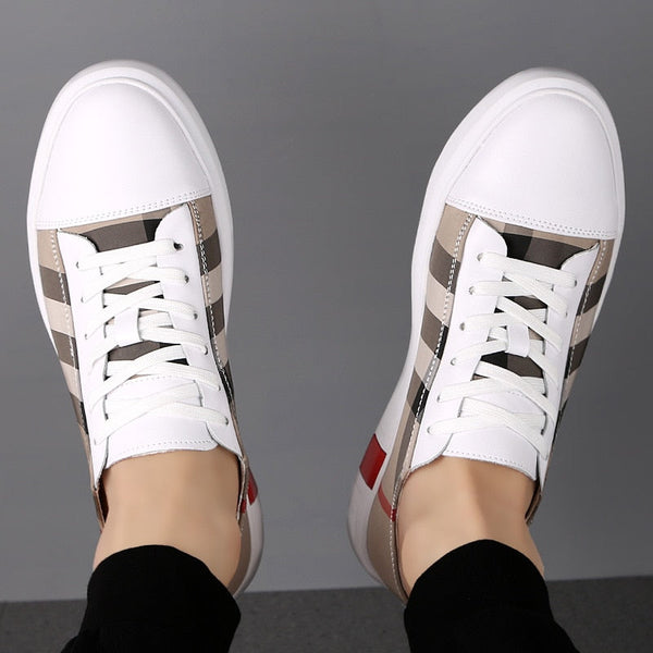 Men Fashion Sneakers High Quality Casual Genuine Leather Shoes - TimelessGear9