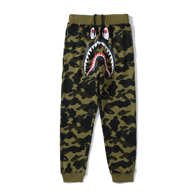 A Bathing Ape Men's Pants Fashion Street Camouflage Pants Women's Sports Pants - TimelessGear9