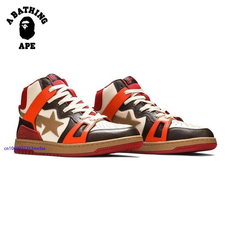 A BATHING APE Vibe Classic 93 High Top Durable Sports Sneakers Upper Outdoor STA Walking Shoes - TimelessGear9