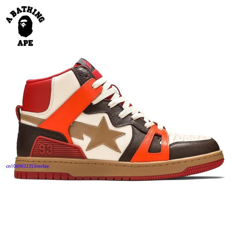 A BATHING APE Vibe Classic 93 High Top Durable Sports Sneakers Upper Outdoor STA Walking Shoes - TimelessGear9