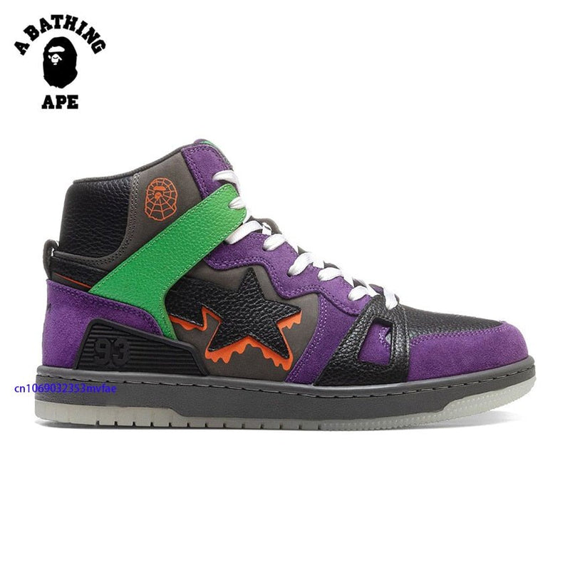 A BATHING APE Vibe Classic 93 High Top Durable Sports Sneakers Upper Outdoor STA Walking Shoes - TimelessGear9