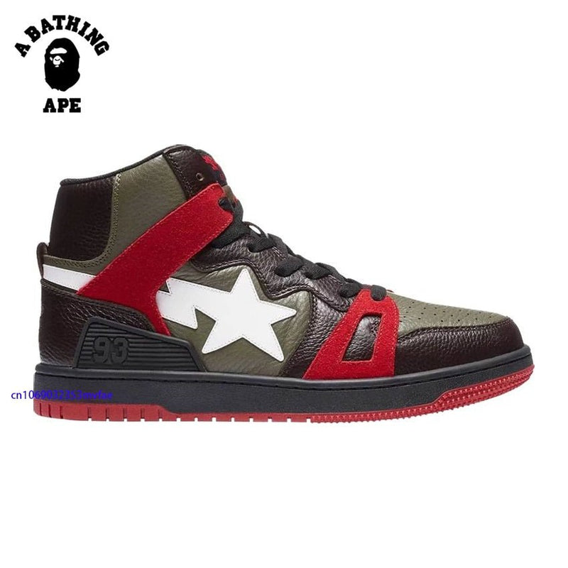 A BATHING APE Vibe Classic 93 High Top Durable Sports Sneakers Upper Outdoor STA Walking Shoes - TimelessGear9