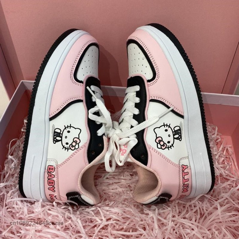 AF1 Hello Kitty Creative Sneakers 2023 New Girl Cartoon Pink Sport Shoes - TimelessGear9