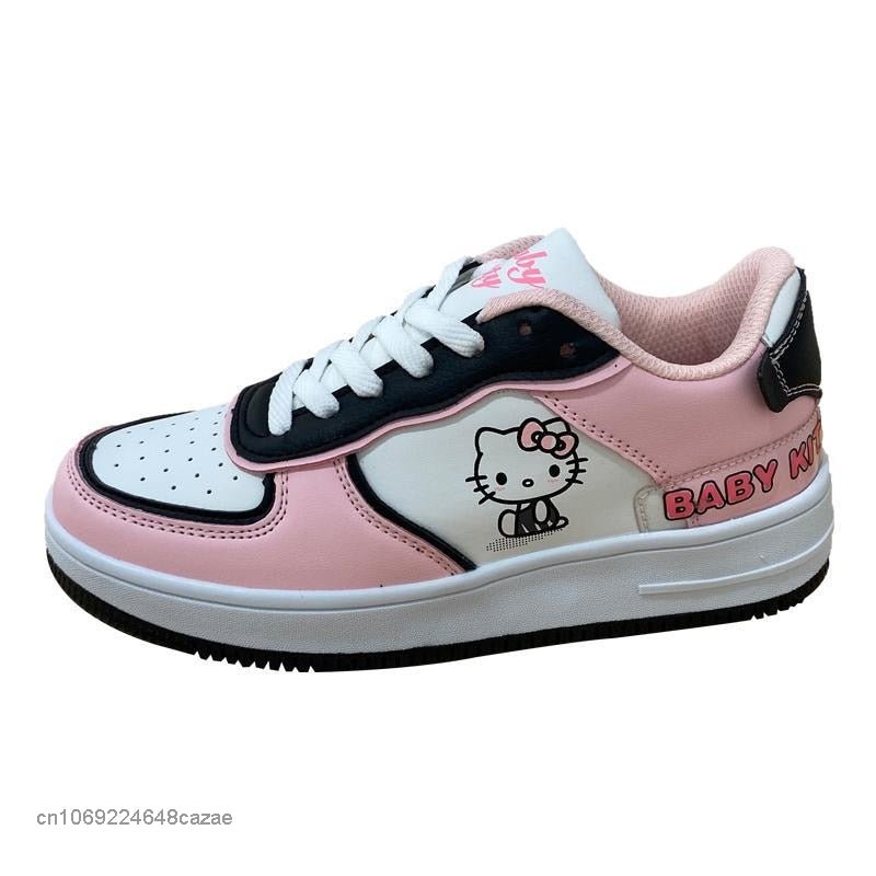 AF1 Hello Kitty Creative Sneakers 2023 New Girl Cartoon Pink Sport Shoes - TimelessGear9