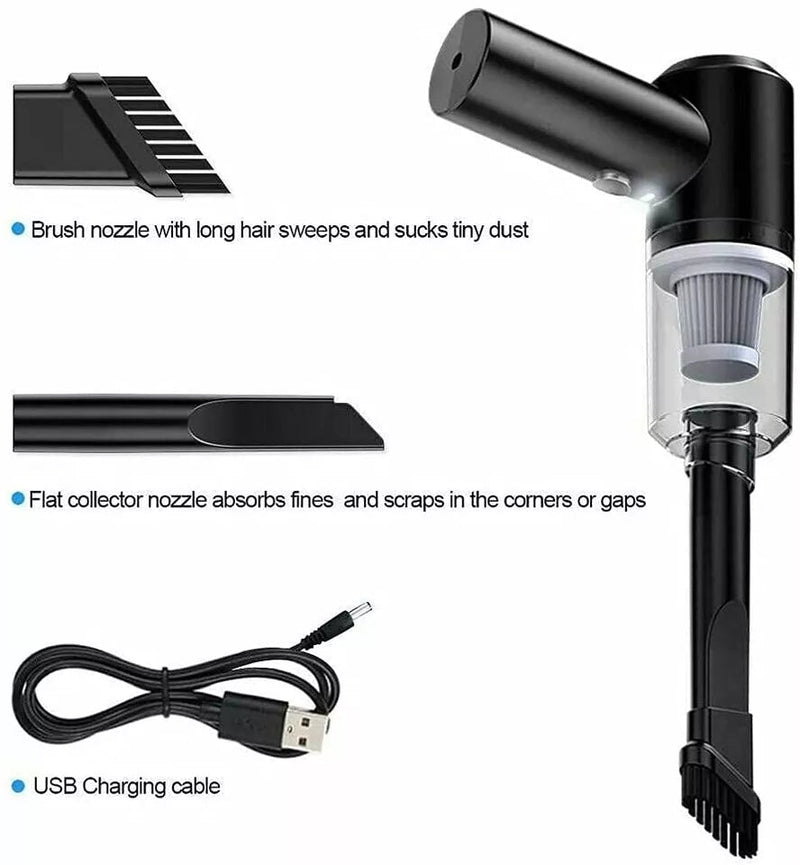 Amazing Deal Wireless Car Vacuum Cordless Handheld Auto Vac Home & Car (Stop Using Germ's Infested Vacuum In Public Places) - TimelessGear9