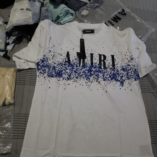 Art Starry Paint Splatter Amiri Pullover Tee Homme Soft Shirt - TimelessGear9