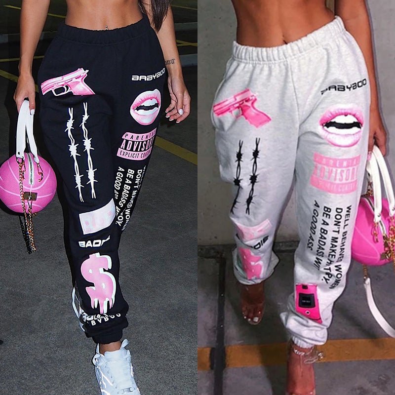 Bad Bunny Hip Hop Graphics Women's Jogger Trousers - TimelessGear9