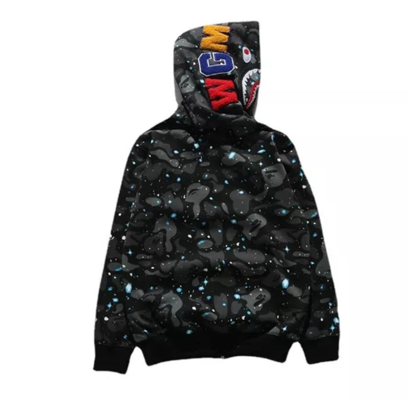 Bapesta Shark Hoodie Camo Street Wear - TimelessGear9