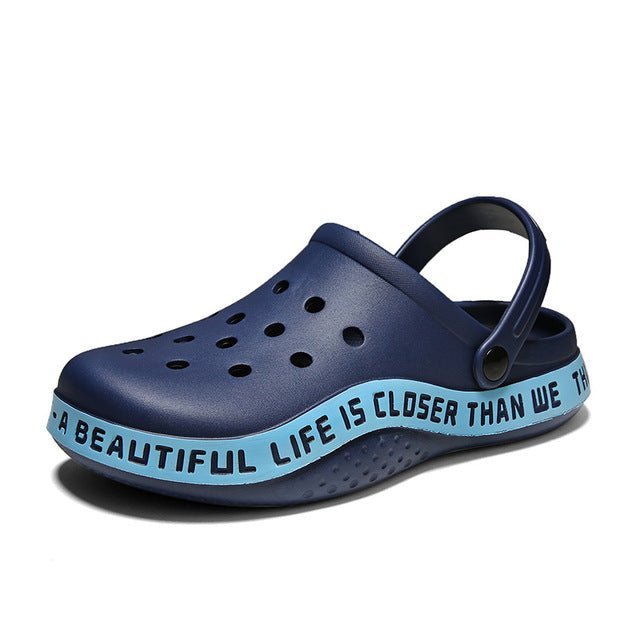 Beautiful Luxury Lifestyle clogs men sandals men shoe summer hedging hole slippers fashion casual - TimelessGear9