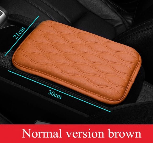 Car Armrest Pad Soft PU Leather Anti Scratch Universal Waterproof Box Cover Cushion Resistant Center Console Non Slip Arm Rest - TimelessGear9