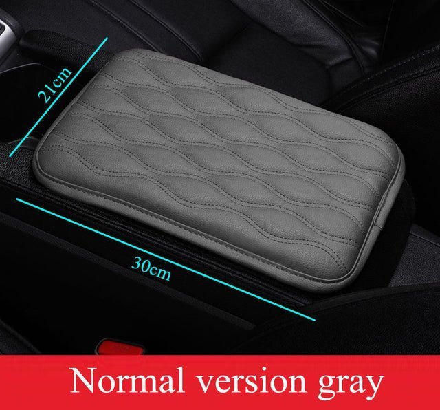 Car Armrest Pad Soft PU Leather Anti Scratch Universal Waterproof Box Cover Cushion Resistant Center Console Non Slip Arm Rest - TimelessGear9