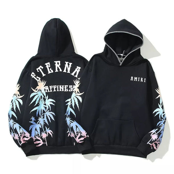 Casual Palm Trees Hip Hop Street Hoodie Luxury Brand Logo - TimelessGear9