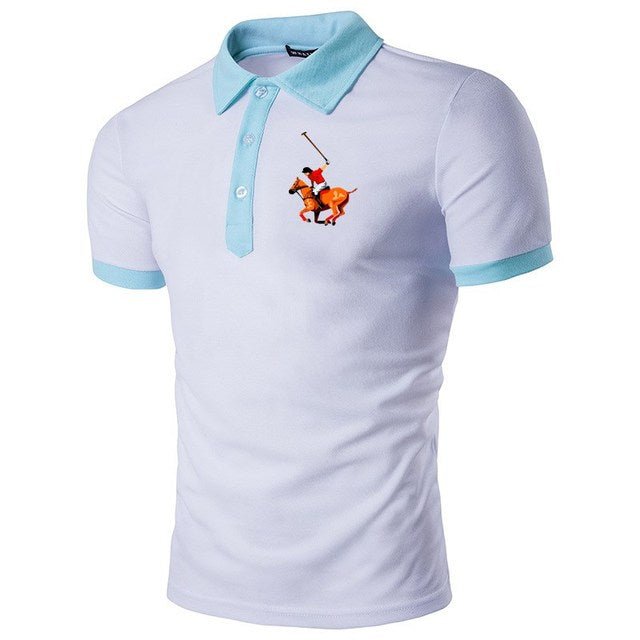casual polo shirt fashion sports mountaineering short-sleeved lapel breathable - TimelessGear9