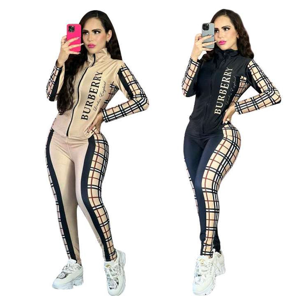 Classic Burberry Womens bodycon tracksuit - TimelessGear9