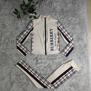 Classic Burberry Womens bodycon tracksuit - TimelessGear9