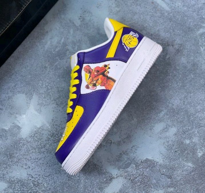 Customize AF1 Low Cuts Running Shoes POP Smoke Purple/ Kobe AF1 - TimelessGear9
