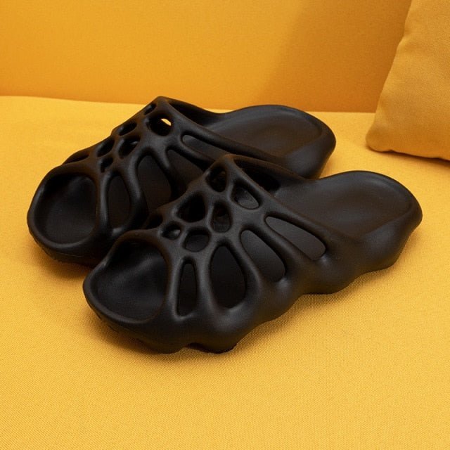 Cut-out Platform Slippers Women Men Fashion Beach Slides - TimelessGear9