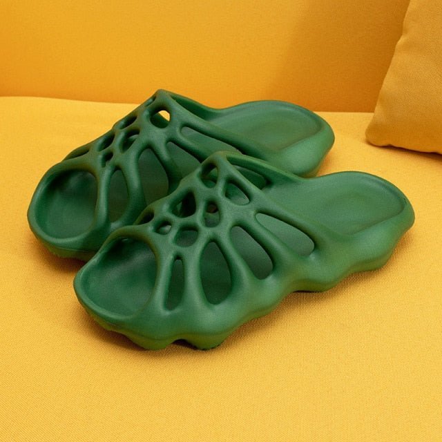 Cut-out Platform Slippers Women Men Fashion Beach Slides - TimelessGear9