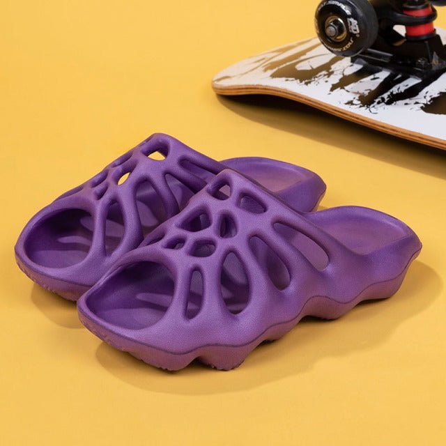 Cut-out Platform Slippers Women Men Fashion Beach Slides - TimelessGear9