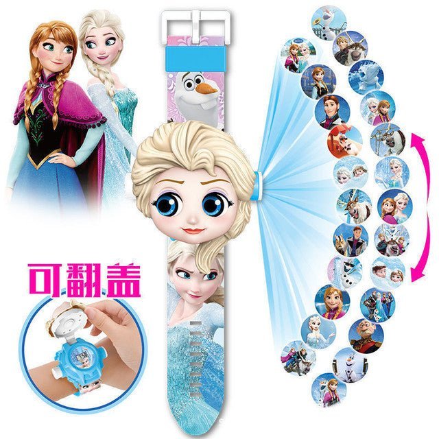 Disney SpiderMan Cartoon Child 3D Projection Watch Anime Superheroes Marvel Batman Iron Man Children Toy Digital Watches - TimelessGear9
