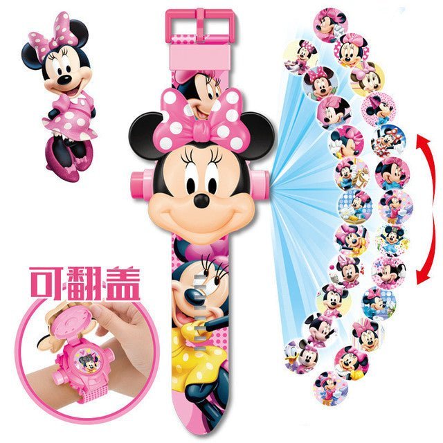 Disney SpiderMan Cartoon Child 3D Projection Watch Anime Superheroes Marvel Batman Iron Man Children Toy Digital Watches - TimelessGear9