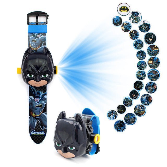 Disney SpiderMan Cartoon Child 3D Projection Watch Anime Superheroes Marvel Batman Iron Man Children Toy Digital Watches - TimelessGear9