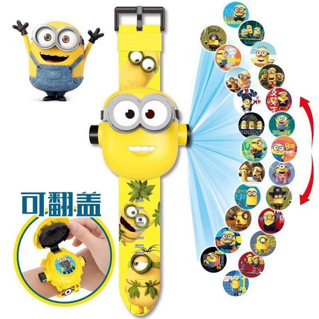 Disney SpiderMan Cartoon Child 3D Projection Watch Anime Superheroes Marvel Batman Iron Man Children Toy Digital Watches - TimelessGear9