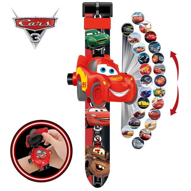 Disney SpiderMan Cartoon Child 3D Projection Watch Anime Superheroes Marvel Batman Iron Man Children Toy Digital Watches - TimelessGear9