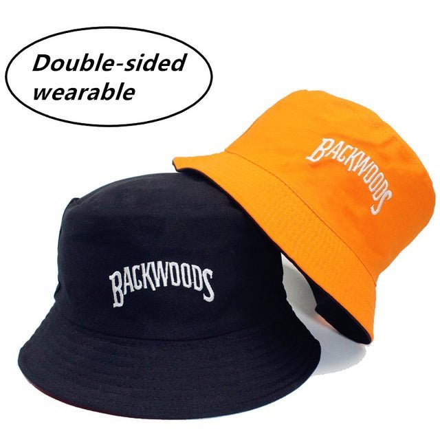 Double Sided Wear Dense Embroidery Letter Panama Bucket Hat Men Women Outdoors Street Beach Fisherman Caps - TimelessGear9