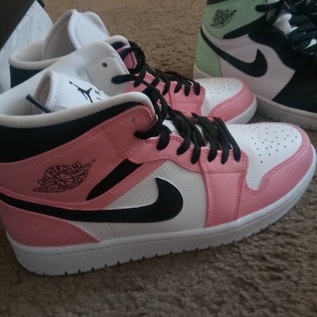 Blink once Jordan 1 Black and Pink Custom Jordan
