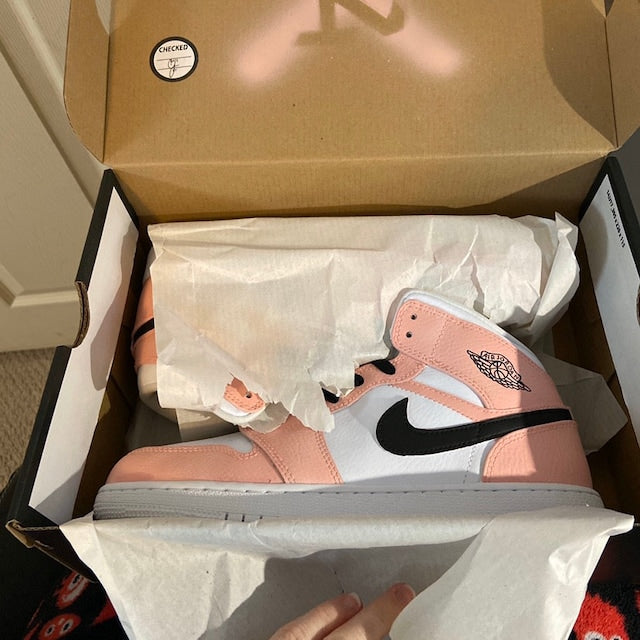 Blink once Jordan 1 Black and Pink Custom Jordan
