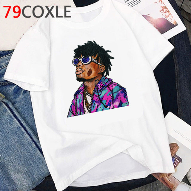 Rapper Playboi Carti T Shirt Women Hip Hop Summer Top Cartoon T-shirt Kawaii Die Lit Graphic Harajuku Oversized Tshirt Female - TimelessGear9