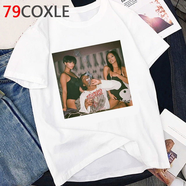 Rapper Playboi Carti T Shirt Women Hip Hop Summer Top Cartoon T-shirt Kawaii Die Lit Graphic Harajuku Oversized Tshirt Female - TimelessGear9