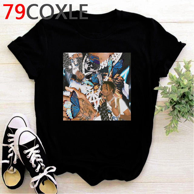 Rapper Playboi Carti T Shirt Women Hip Hop Summer Top Cartoon T-shirt Kawaii Die Lit Graphic Harajuku Oversized Tshirt Female - TimelessGear9