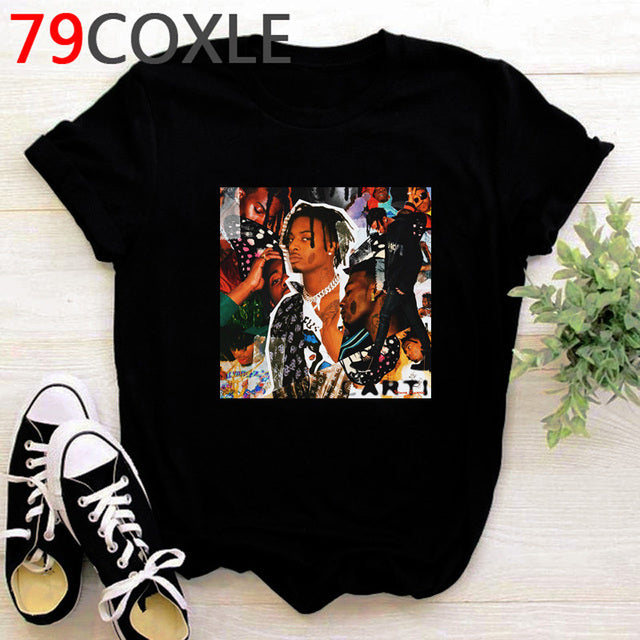 Rapper Playboi Carti T Shirt Women Hip Hop Summer Top Cartoon T-shirt Kawaii Die Lit Graphic Harajuku Oversized Tshirt Female - TimelessGear9