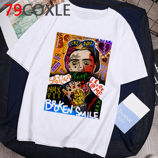 Rip Lil Peep Graphic Cool T Shirt Men Unisex Lil. Peep Rapper Funny Cartoon T-shirt Cry Baby Casual Tshirt Hip Hop Top Tees Male - TimelessGear9