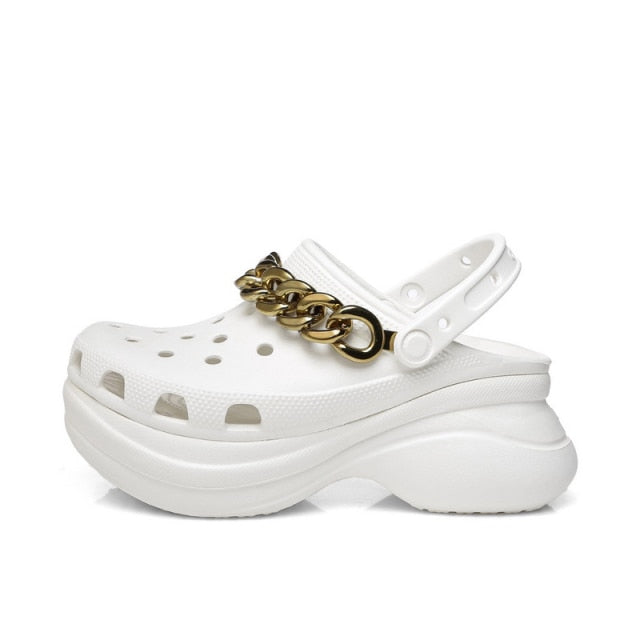 Summer Fashion Women Slippers Garden Shoes Wedges Beach Sandals Heels - TimelessGear9