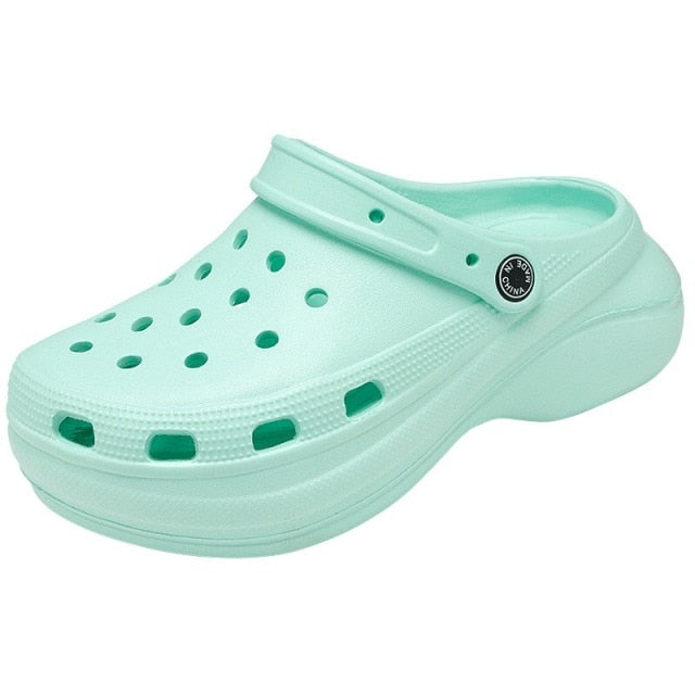 Summer Fashion Women Slippers Garden Shoes Wedges Beach Sandals Heels - TimelessGear9